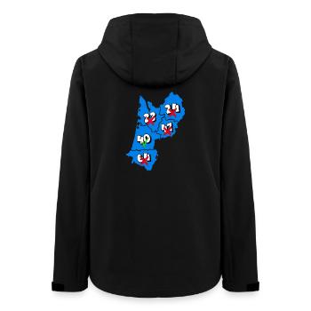 Aquitaine Region - Women’s Recycled Softshell Jacket by Stanley/Stella - black - Back - AI Model Female 172 light (172cm)