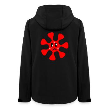 Jahrestag. Jubiläumsdekade. Humor. komisch - Frauen Recycelte Softshelljacke von Stanley/Stella - Schwarz - Hinten - AI Model Female 172 light (172cm)