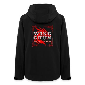 Wing Chun street combat dragon shirt - Women’s Recycled Softshell Jacket by Stanley/Stella - black - Back - AI Model Female 172 light (172cm)