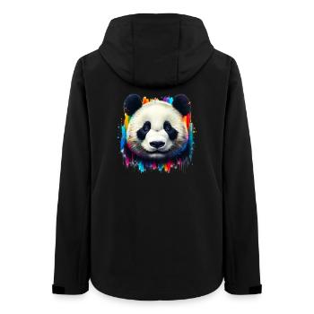 Panda - Frauen Recycelte Softshelljacke von Stanley/Stella - Schwarz - Hinten - AI Model Female 172 light (172cm)