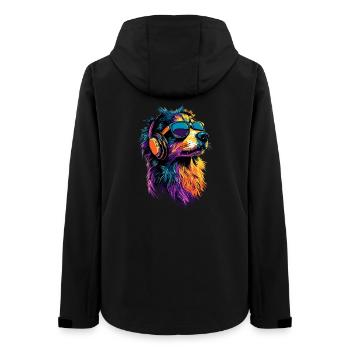 Berger australien Chien Amoureux Mignon Aussie - Veste softshell femme recyclée Stanley/Stella - noir - Dos - AI Model Female 172 light (172cm)