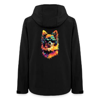 Pomeranian Pomeranian Pom Sweet German Spitz - Women’s Recycled Softshell Jacket by Stanley/Stella - black - Back - AI Model Female 172 light (172cm)