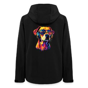 Deutscher Boxer Hunde Boxerverein German Boxer - Frauen Recycelte Softshelljacke von Stanley/Stella - Schwarz - Hinten - AI Model Female 172 light (172cm)