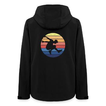 Cercle rétro parkour - Veste softshell femme recyclée Stanley/Stella - noir - Dos - AI Model Female 172 light (172cm)