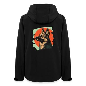 Chien de berger - Veste softshell femme recyclée Stanley/Stella - noir - Dos - AI Model Female 172 light (172cm)