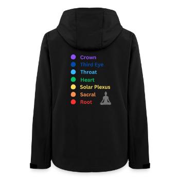 Chakra - Frauen Recycelte Softshelljacke von Stanley/Stella - Schwarz - Hinten - AI Model Female 172 light (172cm)