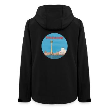 Ville allemande de Düsseldorf - Veste softshell femme recyclée Stanley/Stella - noir - Dos - AI Model Female 172 light (172cm)