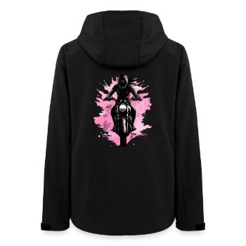 Biker Girl Bikerin Bike - Frauen Recycelte Softshelljacke von Stanley/Stella - Schwarz - Hinten - AI Model Female 172 light (172cm)