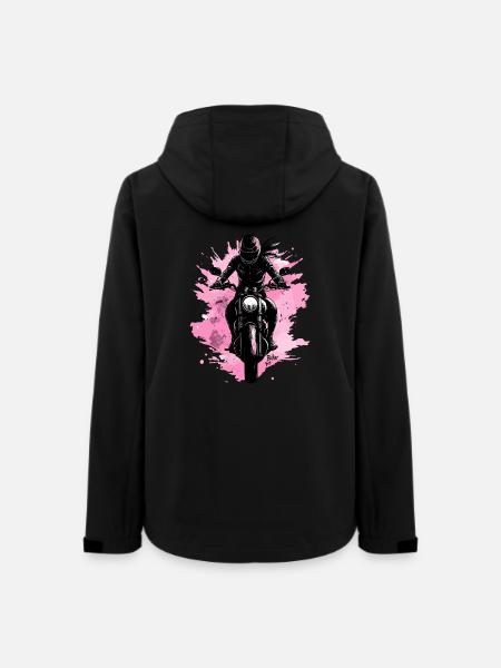 Biker Girl Bikerin Bike - Frauen Recycelte Softshelljacke von Stanley/Stella - Schwarz