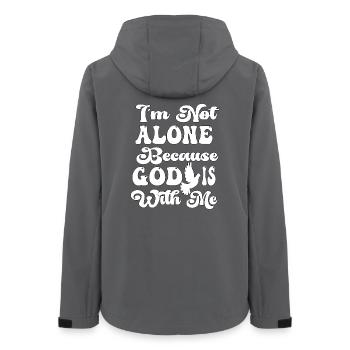 Im Not Alone - Women’s Recycled Softshell Jacket by Stanley/Stella - anthracite - Back - AI Model Female 172 light (172cm)