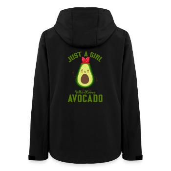Just a Girl Who Loves Avocado - Women’s Recycled Softshell Jacket by Stanley/Stella - black - Back - AI Model Female 172 light (172cm)
