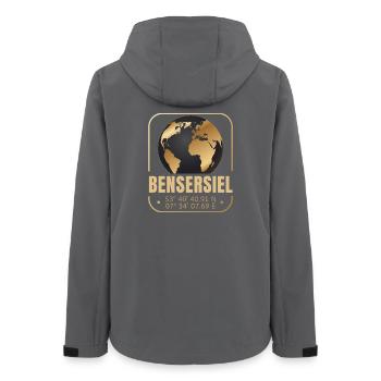 Bensersiel - Frauen Recycelte Softshelljacke von Stanley/Stella - Anthrazit - Hinten - AI Model Female 172 light (172cm)
