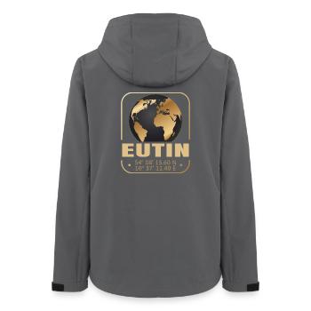 Eutin - Frauen Recycelte Softshelljacke von Stanley/Stella - Anthrazit - Hinten - AI Model Female 172 light (172cm)