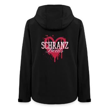 Schranz Beats Techno Rave - Frauen Recycelte Softshelljacke von Stanley/Stella - Schwarz - Hinten - AI Model Female 172 light (172cm)