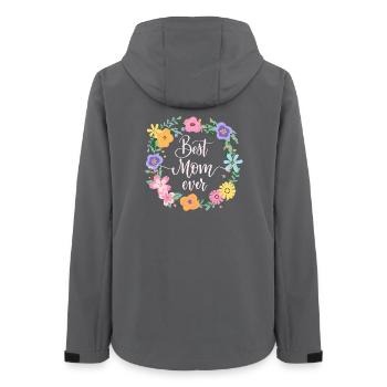 Best Mom ever - Frauen Recycelte Softshelljacke von Stanley/Stella - Anthrazit - Hinten - AI Model Female 172 light (172cm)