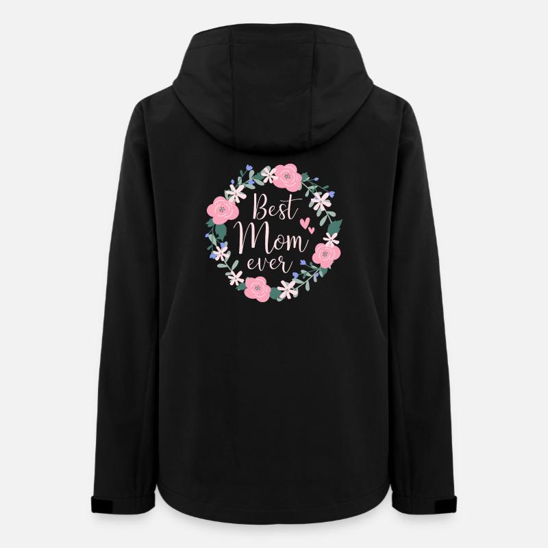 Meilleure maman de tous les temps - rose - Veste softshell femme recyclée Stanley/Stella - noir