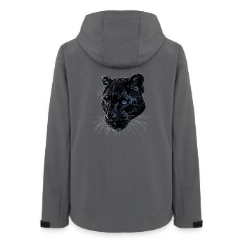 Panther Leopard Raubkatze Süße Großkatze Panter - Frauen Recycelte Softshelljacke von Stanley/Stella - Anthrazit - Hinten - AI Model Female 172 light (172cm)