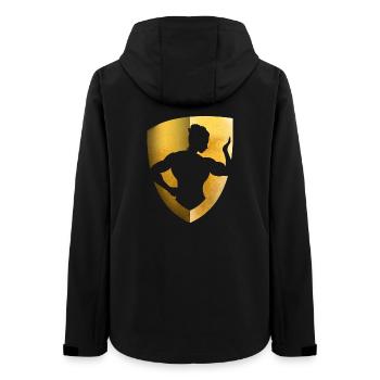 LOGO WOMAN FITNESS - Women’s Recycled Softshell Jacket by Stanley/Stella - black - Back - AI Model Female 172 light (172cm)