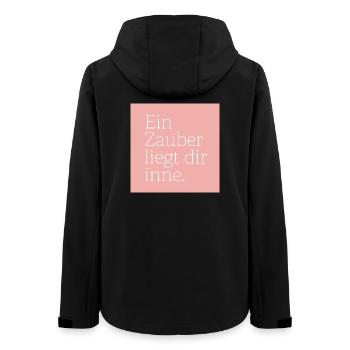 Ein Zauber liegt dir inne. - Frauen Recycelte Softshelljacke von Stanley/Stella - Schwarz - Hinten - AI Model Female 172 light (172cm)