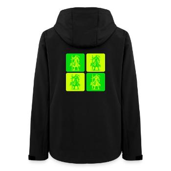 Chevalier de la Justice - Veste softshell femme recyclée Stanley/Stella - noir - Dos - AI Model Female 172 light (172cm)