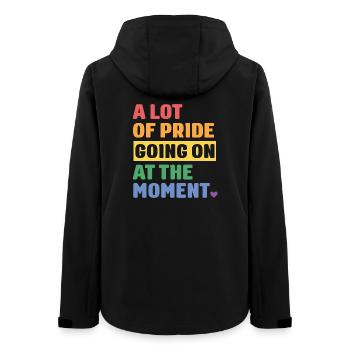 LGBTQ Pride Month - A Lot of Pride - Women’s Recycled Softshell Jacket by Stanley/Stella - black - Back - AI Model Female 172 light (172cm)