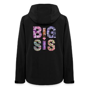 BIG SIS II- Soeur - Grande Soeur - Look Partenaire - Veste softshell femme recyclée Stanley/Stella - noir - Dos - AI Model Female 172 light (172cm)