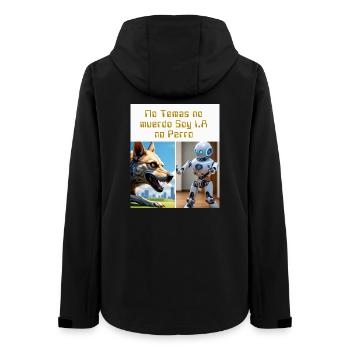 Ami I.A - Frauen Recycelte Softshelljacke von Stanley/Stella - Schwarz - Hinten - AI Model Female 172 light (172cm)