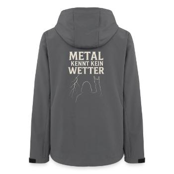 Metal Knows No Weather Festival Edition - Women’s Recycled Softshell Jacket by Stanley/Stella - anthracite - Back - AI Model Female 172 light (172cm)