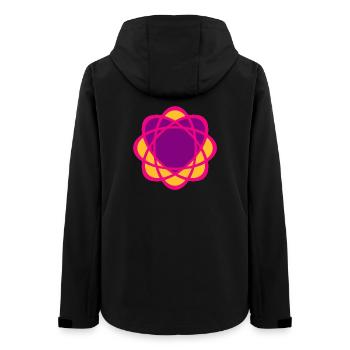 Herz Mandala Yoga Hochzeit Liebe Symbol lila pink - Frauen Recycelte Softshelljacke von Stanley/Stella - Schwarz - Hinten - AI Model Female 172 light (172cm)