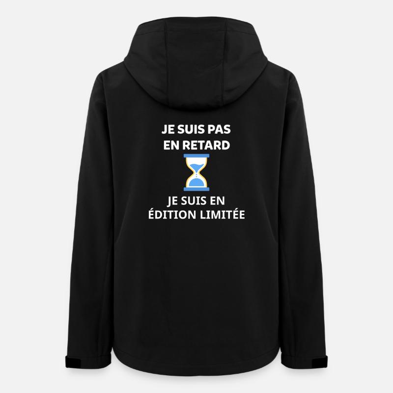 Ich komme nicht zu spät - Frauen Recycelte Softshelljacke von Stanley/Stella - Schwarz