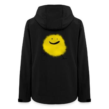 poussin sourire de Pâques drôle enfants moelleux mignon fan - Veste softshell femme recyclée Stanley/Stella - noir - Dos - AI Model Female 172 light (172cm)