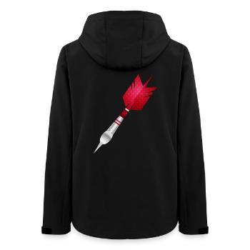 Pince rouge comme motif sportif - Veste softshell femme recyclée Stanley/Stella - noir - Dos - AI Model Female 172 light (172cm)