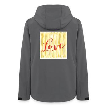 ICH LIEBE DAS KOCHEN VON PASTA-SPAGHETTI - Frauen Recycelte Softshelljacke von Stanley/Stella - Anthrazit - Hinten - AI Model Female 172 light (172cm)