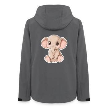 Elephant - Women’s Recycled Softshell Jacket by Stanley/Stella - anthracite - Back - AI Model Female 172 light (172cm)