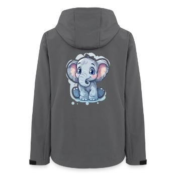 Elephant - Women’s Recycled Softshell Jacket by Stanley/Stella - anthracite - Back - AI Model Female 172 light (172cm)