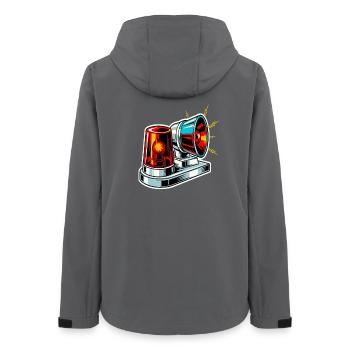 Fire Siren Warning Light - Women’s Recycled Softshell Jacket by Stanley/Stella - anthracite - Back - AI Model Female 172 light (172cm)