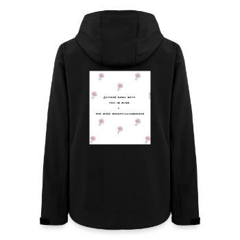 Love 12 - Frauen Recycelte Softshelljacke von Stanley/Stella - Schwarz - Hinten - AI Model Female 172 light (172cm)