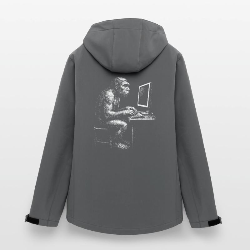 Digital Coder Homo Erectus gift Women’s Recycled Softshell Jacket by Stanley/Stella