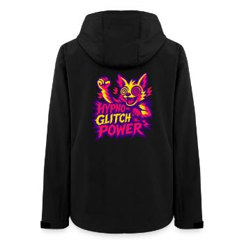 Hypno Glitch Power! - Frauen Recycelte Softshelljacke von Stanley/Stella - Schwarz - Hinten - AI Model Female 172 light (172cm)