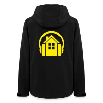 House - Frauen Recycelte Softshelljacke von Stanley/Stella - Schwarz - Hinten - AI Model Female 172 light (172cm)