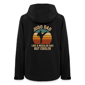 Papa de judo comme un papa ordinaire mais plus cool - Veste softshell femme recyclée Stanley/Stella - noir - Dos - AI Model Female 172 light (172cm)