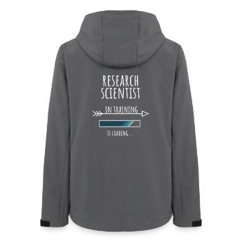 Research Scientist Gift Profession Education - Women’s Recycled Softshell Jacket by Stanley/Stella - anthracite - Back - AI Model Female 172 light (172cm)