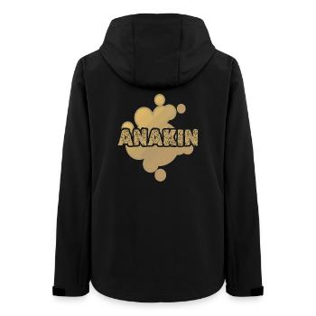 First name Anakin - Women’s Recycled Softshell Jacket by Stanley/Stella - black - Back - AI Model Female 172 light (172cm)