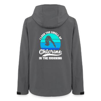 Diving diving board - Women’s Recycled Softshell Jacket by Stanley/Stella - anthracite - Back - AI Model Female 172 light (172cm)