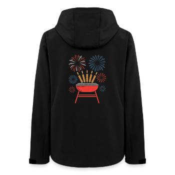 Pitmaster BBQ Skewers Independence Day 4th of - Women’s Recycled Softshell Jacket by Stanley/Stella - black - Back - AI Model Female 172 light (172cm)