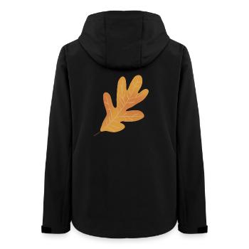 Illustration de feuille de chêne d’automne - Veste softshell femme recyclée Stanley/Stella - noir - Dos - AI Model Female 172 light (172cm)