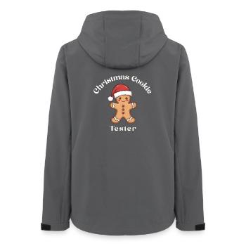 Gingerbread Man – Christmas Cookie Tester - Women’s Recycled Softshell Jacket by Stanley/Stella - anthracite - Back - AI Model Female 172 light (172cm)