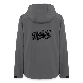 Dänemark - Souvenir-Design - Frauen Recycelte Softshelljacke von Stanley/Stella - Anthrazit - Hinten - AI Model Female 172 light (172cm)