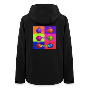 Pop Art Apple Collage Design - Veste softshell femme recyclée Stanley/Stella - noir - Dos - AI Model Female 172 light (172cm)