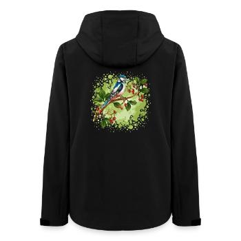Oiseau coloré - Veste softshell femme recyclée Stanley/Stella - noir - Dos - AI Model Female 172 light (172cm)